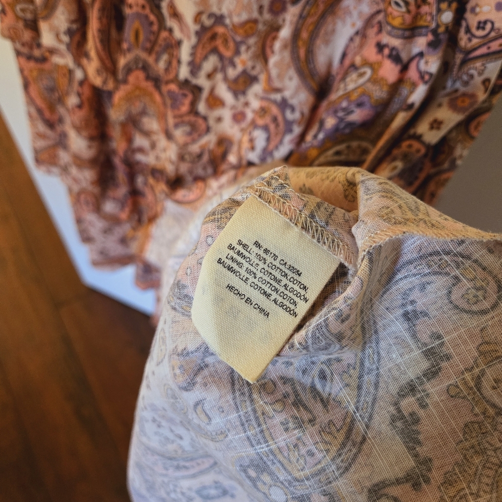 Anthropologie x Kachel Paisley Tiered Maxi Dress Size Medium - Picture 9 of 10